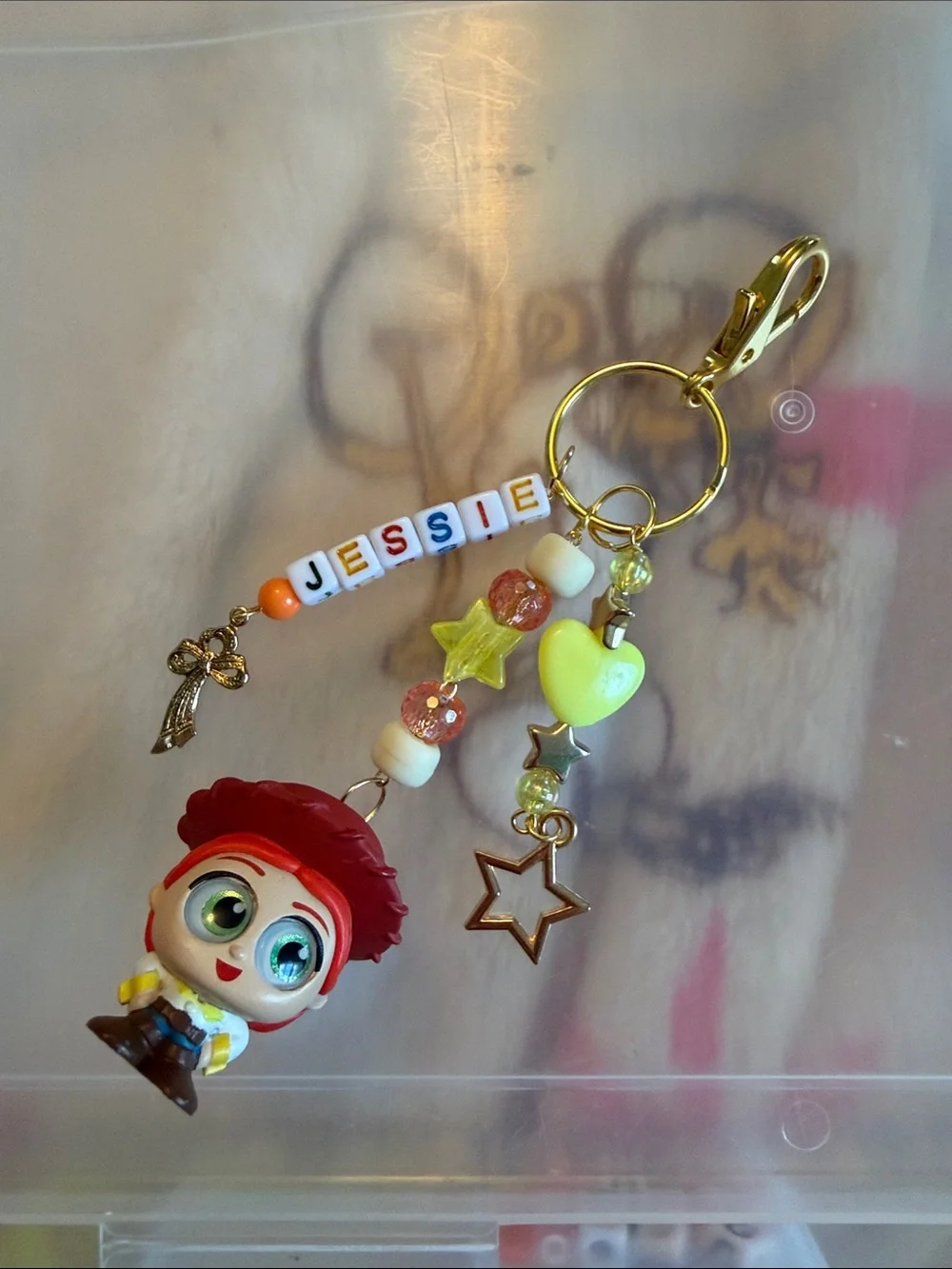 ✨NEW HANDMADE TOY STORY JESSIE COWGIRL BAG CHARM KEYCHAIN CLIP-ON CHARACTER TOY✨